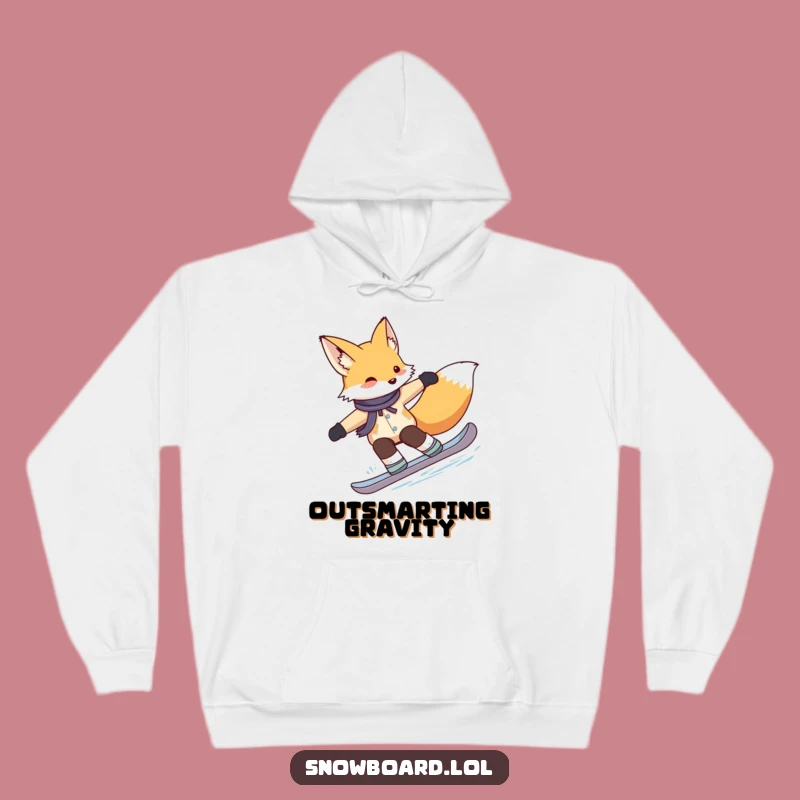 Funny Fox Snowboarding Hoodie: Cozy Up With Sly Style Gift